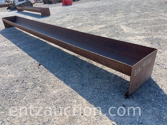 24" X 20' HALF PIPE FEED TROUGH