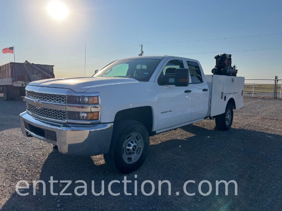 2019 CHEVY 2500 HD PICKUP, AUTO, GAS, 4X4, 4 DOOR,