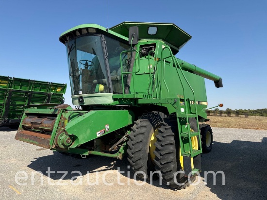 1995 JD 9600 COMBINE, DIESEL, 18.4R38 DUALS,
