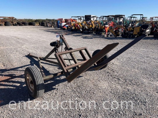 1 BALE HAY BUGGY W/ WINCH, NO TITLE,