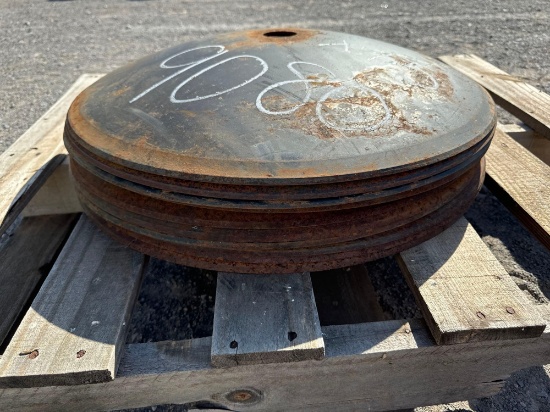 UNUSED 22" X 1 3/4" CENTER DISC BLADES