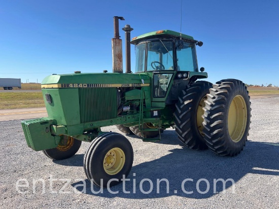 1982 JD 4840 TRACTOR, 3PT, PTO, 8 SPEED