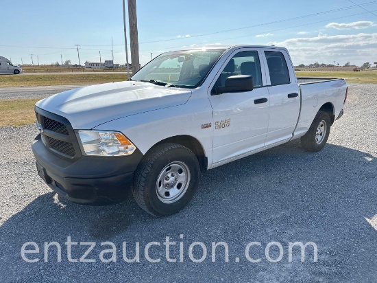 2013 DODGE RAM 1500 PICKUP, AUTO, GAS, 5.7 HEMI,