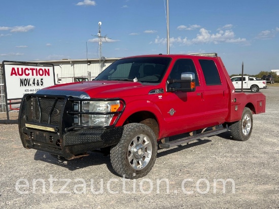 2011 FORD F250 LARIAT PICKUP, AUTO, DIESEL, 4X4,