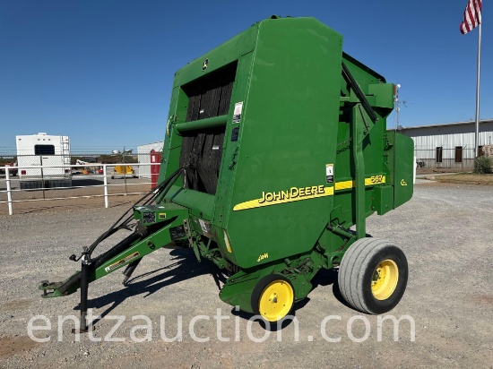 JD 567 ROUND BALER MEGAWIDE, LARGE 1000 PTO,