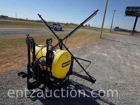 BEST WAY 100 GAL. SPRAYER, 30' BOOM, PTO DRIVEN,