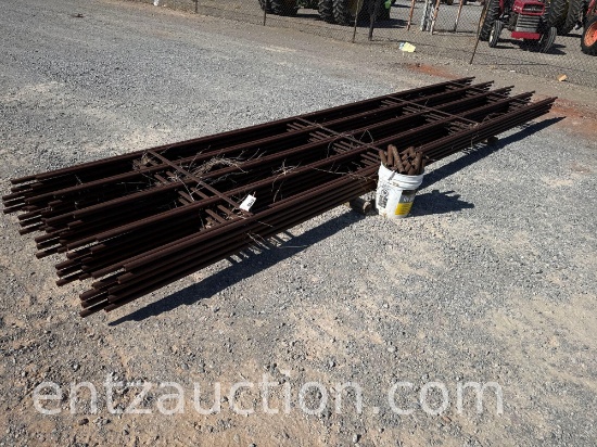 20' CONTINUOUS FENCE PANELS, 5 BAR W/ CONNECTORS