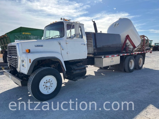 1990 FORD L9000 SAND BLAST UNIT, 3208 CAT ENG.,