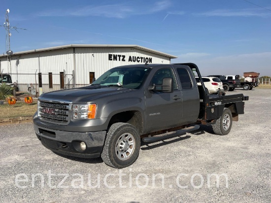 2013 GMC 3500 PICKUP, EXT. CAB, AUTO, 4X4,