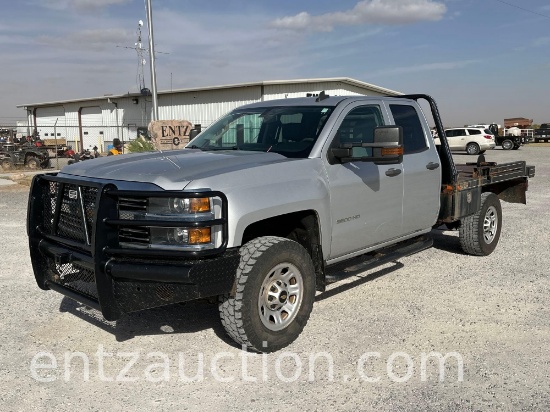 2015 CHEVY 3500 SILVERADO PICKUP, 4X4, GAS, AUTO,