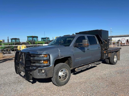 2016 CHEVY 3500 PICKUP, 4 DOOR, DUALLY, DIESEL,