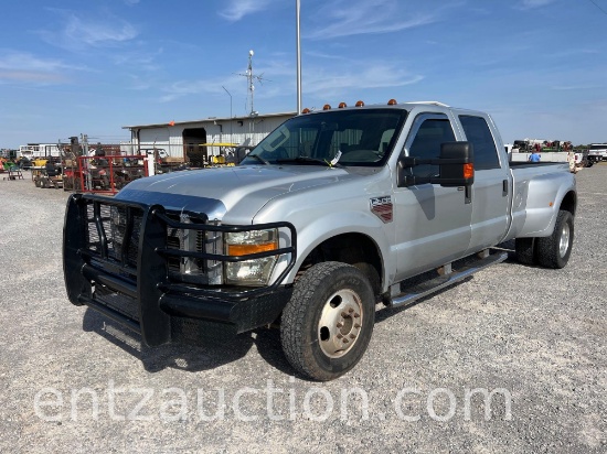 2008 FORD LARIAT F350 PICKUP, 6 SPEED, DIESEL,