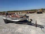 1983 SKEETER 15' BOAT, FISH FINDER, MINN KOTA 28#