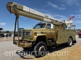 1986 CHEVY C70 BUCKET TRUCK, 427 GAS, 5/2 SPEED,