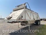 1983 RANCH MANUFACTURING BELLY DUMP TRAILER,