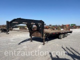 1996 GN FLATBED TRAILER, 8' X 24', TRIPLE AXLE,