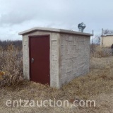 5' X 7' ABOVE GROUND STEEL & CONCRETE STORM