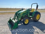 2008 JD 4105 TRACTOR W/ FRONT LOADER, HYDRA-STAT,