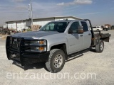 2015 CHEVY 3500 SILVERADO PICKUP, 4X4, GAS, AUTO,
