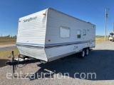 2002 SUNNY BROOK TRAVEL TRAILER, BP, TA, SLEEPS 4,