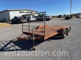 SHOPBUILT FLATBED TRAILER, 6' X 14', TA, DAYTON
