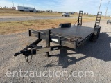 CAR HAULER TRAILER, 7' X 20', TA, BP,
