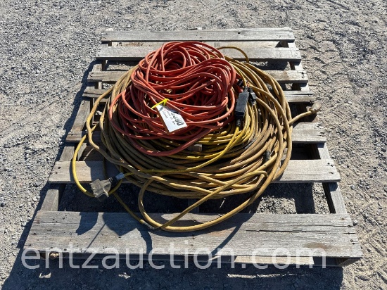 PALLET OF EXTENSION CORDS, VARIOUS SIZES
