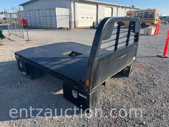 CM STEEL FLATBED, 80" X 102", 4 TOOLBOXES, GN