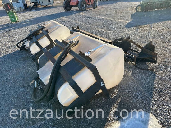 SET OF WYLIE 200 GAL. POLY SADDLE TANKS,