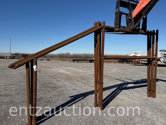PIPE H BRACES, 2 7/8" PIPE, 8' X 8' W/ 8' KICKER,