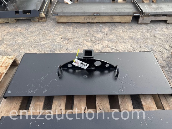 HD SKID STEER RECEIVER HITCH W/ CHAIN HOOK HOLDERS