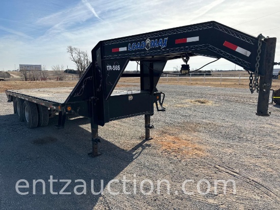 2014 LOADMAX TR565 GN FLATBED TRAILER, 101" X 18',