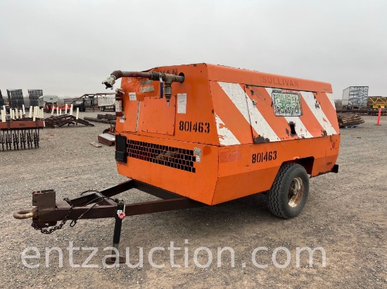 SULLIVAN 375CFM PORTABLE SCREW COMPRESSOR,