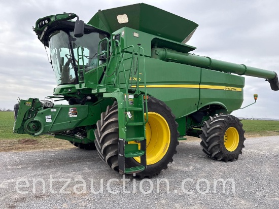 2019 JD S780 COMBINE, 4X4, GOODYEAR OPTITRAC