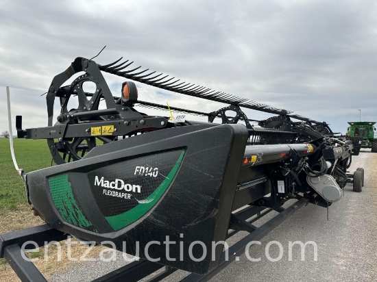 2019 MAC DON FD140 40' FLEX DRAPER HEADER,