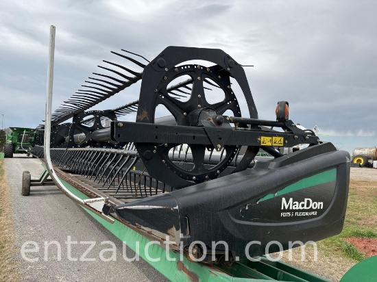 2016 MAC DON FD75-S 40' FLEX DRAPER HEADER,