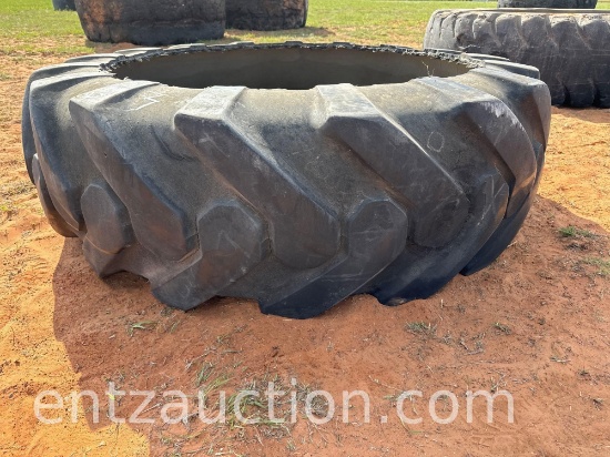 APPROX. 3 1/2' ROUND TIRE WATER TROUGH