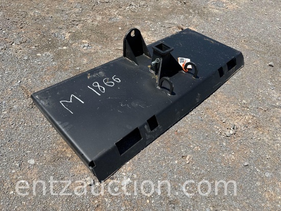 RECEIVER HITCH PLATE, SINGLE LIP, USSA
