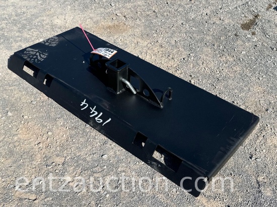 SKID STEER PLATE W/ 2" RECEIVER HITCH W/ SAFETY