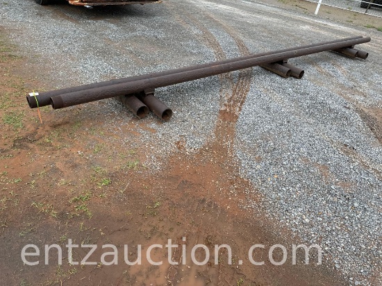 SET OF LOW PROFILE PIPE RACK, 24' LONG
