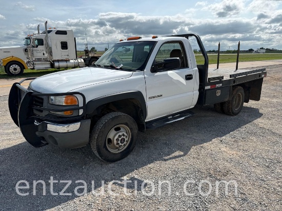 2005 GMC 3500 PICKUP, SINGLE CAB, DUALLY, GAS,
