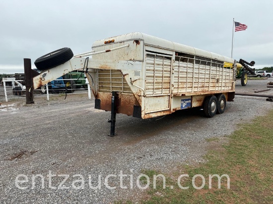 GOOSENECK STOCK TRAILER W/ HYDROTEK US MOBILE