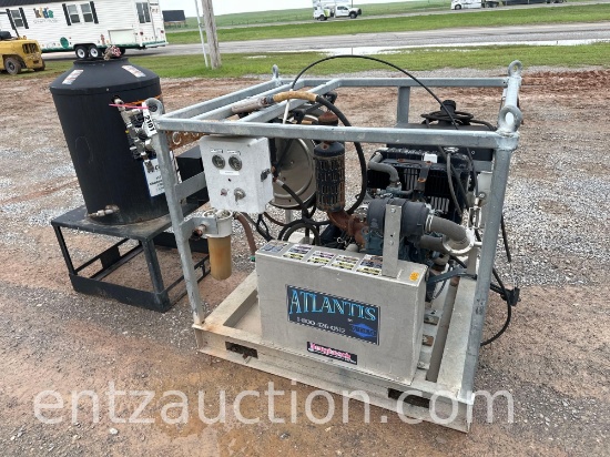 ATLANTIS PRESSURE WASHER, KUBOTA DIESEL ENGINE W/