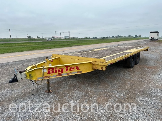 2017 BIG TEX FLATBED TRAILER, 102" X 20', BP, TA,