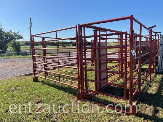 CUSTOM BUILT CATTLE SALE RING, 11' X 20' X 82",