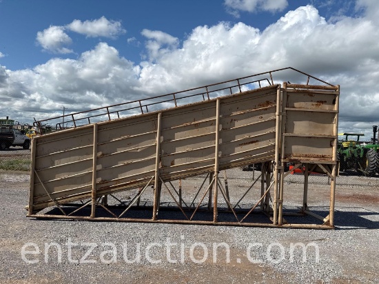 STATIONARY STEEL LOADING CHUTE, 50" LOAD OUT,