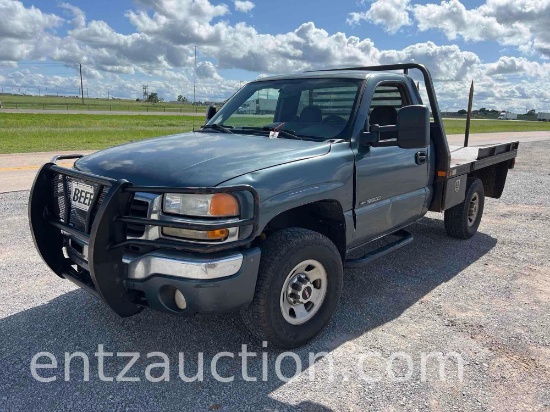 2007 GMC 3500 PICKUP, REG. CAB, SINGLE WHEEL,