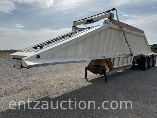 2012 CTS BELLY DUMP TRAILER, 39', TRIPLE AXLE,