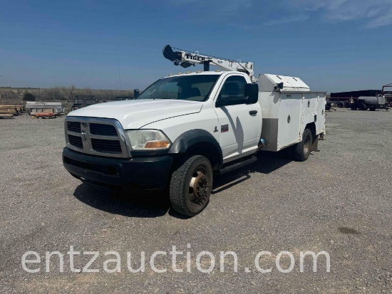 2011 DODGE 4500 SERVICE TRUCK, 6.7L CUMMINS,