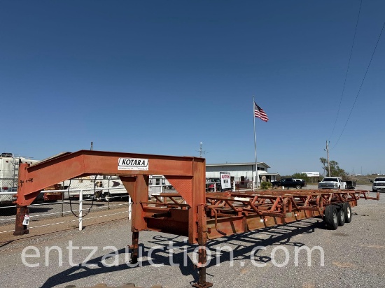 KOTARA 12 BALE HAY TRAILER, GN, TRIPLE AXLE,